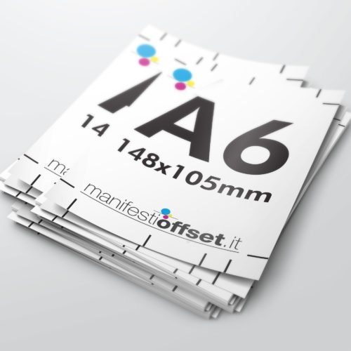 Volantini e Flyer A6 - 148x105mm